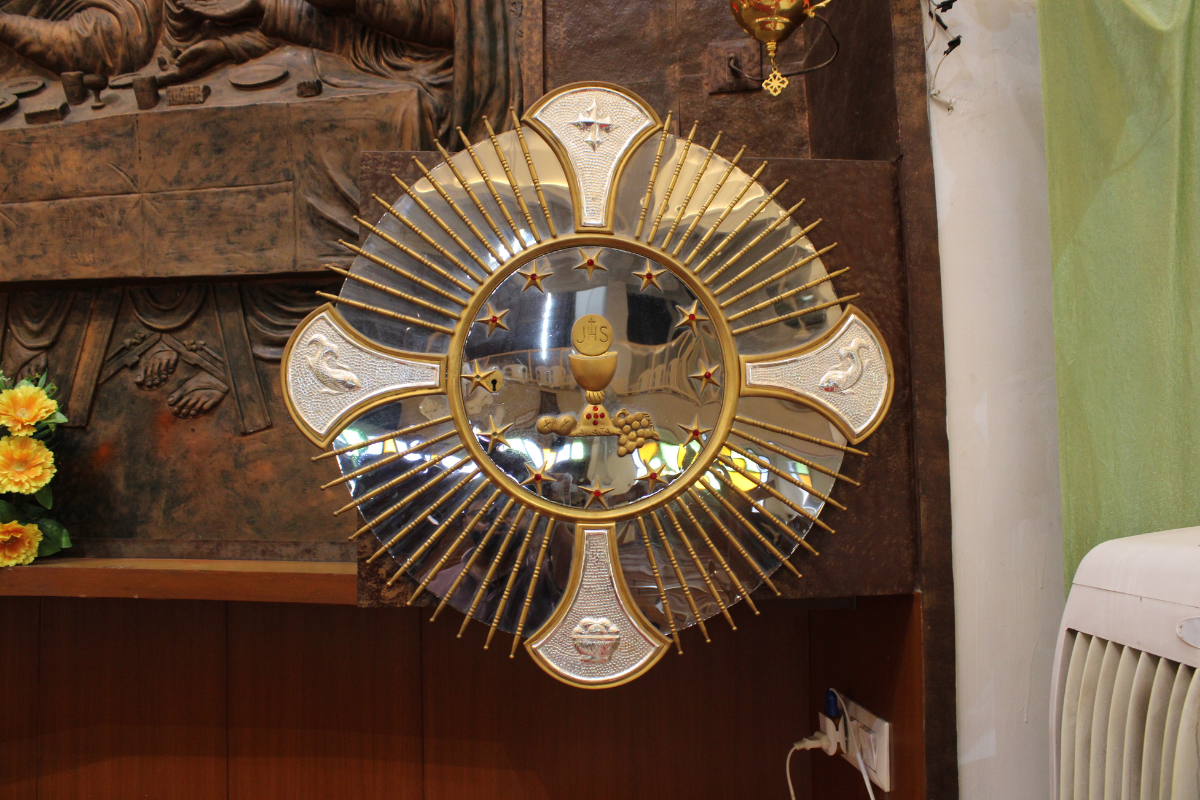 Eucharist display at CIC Kanhei